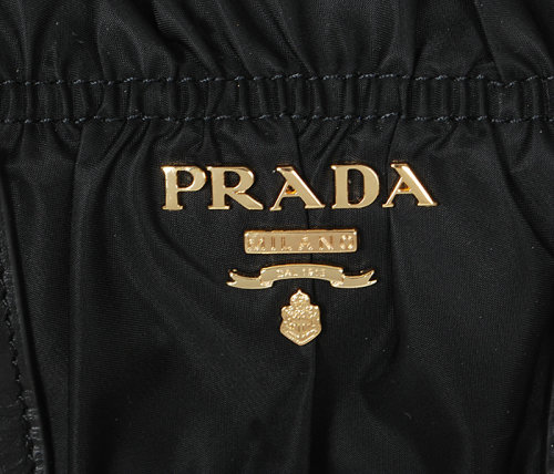 2014 Replica Designer Gaufre Nylon Fabric Tote Bag BN1336 black - Click Image to Close